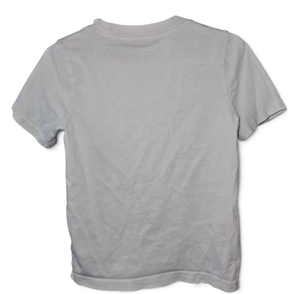Carter's Graphic T-Shirt Boys 4/4A Grey Ombre Excellent Crush The Game Robot